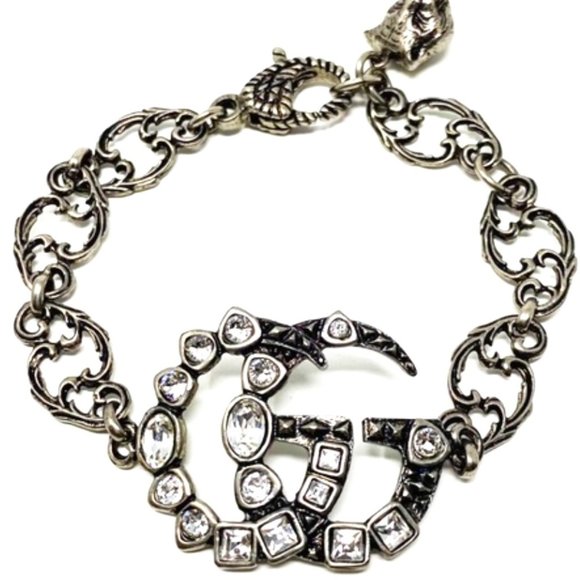 Gucci Jewelry - GUCCI BRACELET-MARMONT DOUBLE GG - CRYSTAL EMBELLISHED - VINTAGE FEEL - SOLD OUT